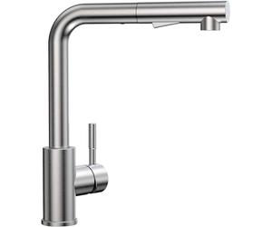 CECIPA - Grifo de cocina con 2 modos de pulverización, mezclador de cocina con ducha extraíble giratoria a 360° frío y caliente disponible, grifo fregadero acero inoxidable cepillado