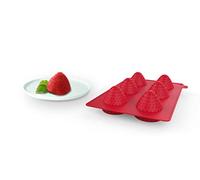 Cecoa • Molde de silicona fresa 3D • 100% alimentario • Libre de BPA • Antiadherente • Pasteles, Entremetes, Chocolates • Horno, Nevera, Congelador • Temperaturas -40°C a +230°C