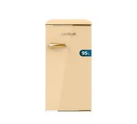 CECOTEC 00259 Mini Frigorífico Retro Beige 95L con Icebox y Clase Energética E
