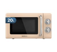Cecotec 01704 - Microondas ProClean 3110 Retro Beige 20 Litros 700W Color Beige