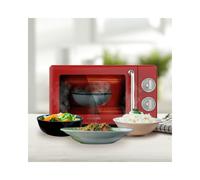 Cecotec - 01710 microondas Encimera Microondas con grill 20 L 700 W Rojo, Acero inoxidable