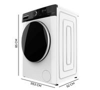 CECOTEC 01924 Lavadora Blanca Bolero DressCode 8610 Inverter de 8 Kg con 1400 RPM y 15 Programas para un Lavado Eficiente
