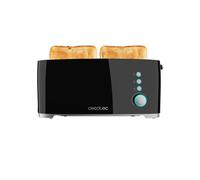 Cecotec Tostador Toast&Taste Extra B, 1000W de Potencia, Doble ranura larga para 2 Tostadas, Ranura XL, Apagado y Pop-up Automático, Recogemigas, Varillas Superiores, Autocentado