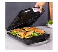 Cecotec Sandwichera Rock'nToast Family. 1500 W, Capacidad para 4 Sandwiches, Revestimiento Antiadherente, Rapidez de Calentamiento y Tostado uniforme, Acero Inoxidable