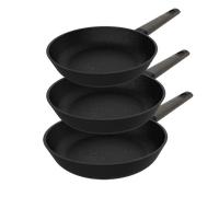 Cecotec 03146 - Set de Sartenes de 20 Cm, 24 Cm y 28 Cm Polka Exellence Bucket Set Force de Aluminio
