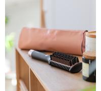 Cecotec Cepillo Alisador Bamba InstantCare 1200 Look Brush. 56W, Revestimiento de Cerámica y Turmalina, Control de Temperatura de 120ºC-180ºC, Calentamiento en 60", Bolsa de Viaje