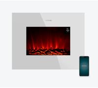 Chimenea Eléctrica Ready Warm 2690 Llamas Conectadas 26 2000W (Blanco) - CECOTEC