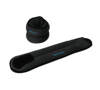 Cecotec Pesas para Tobillo y Muñecas Ajustables Drumfit AnkleBell 2000 Neo. Set de 2 Tobilleras Ajustables con Velcro, Peso de cada una 2kg, Rellenas de Arena, Dimensiones 42x10x3.5cm