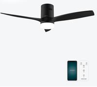 Cecotec 08524 - Ventilador de Techo Energysilence Aero 5600 Aqua Black&Black Connected WiFi 3 Aspas