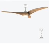 Cecotec 08618 - Ventilador de Techo Energysilence Aero 5295 Whitewood 54" 3 Aspas Temporizador