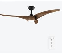 Cecotec 08619 - Ventilador de Techo Energysilence Aero 5295 Darkwood 54" 3 Aspas Temporizador