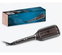 Cecotec Cepillo Alisador Eléctrico - Forma Cuadrada InstantCare SquareBrush. 50W, Temperatura Regulable (130-210ºC), Revestimiento de Cerámica, Generador de Iones y Cable Giratorio 360º