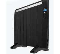 Cecotec Radiador Eléctrico Bajo Consumo ReadyWarm 1800 Thermal Black. 8 Elementos, 1200 W, De Pared o de Pie, Temporizador, Mando a Distancia, Pantalla LCD, 15 m2