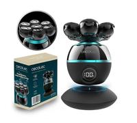 Cecotec Afeitadora de Cabeza Inalámbrica Bamba PrecisionCare Skull. Cabezal Extragrande con 7 Cuchillas flotantes, Autonomía 60 Mins, Pantalla y Base de Carga, Resistencia al Agua IPX6