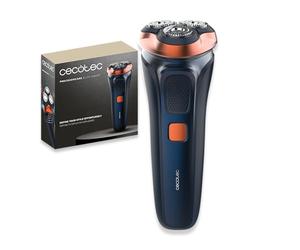 Cecotec Afeitadora Eléctrica Rotativa PrecisionCare Elite Smart. Cabezal 3D, Autonomía 90mins, Pantalla LED, Cuchilla para Patillas, Cabezal Desmontable, IPX6, Incluye Tapa, Cepillo Limpieza y Cable