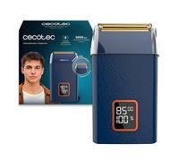 Cecotec Afeitadora Laminar con Cuerpo de Cuero PrecisionCare X-Trimm Pro. Motor 9000RPM, 3 Velocidades, Cuchillas de Titanio, Pantalla LED con% de Batería y RPM, Autonomía 2h, Tapa