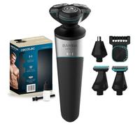 Cecotec Afeitadora Multigrooming 5 en 1 PrecisionCare Multigrooming 5in1. Batería de Litio, Autonomía 60min, Cuchillas de Acero Inoxidable, Cabezal Rotativo con 3 Cuchillas, Waterproof IPX5
