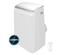 Cecotec Aire Acondicionado Portátil con Mando a Distancia y Bomba de Calor ForceClima 12600 Soundless Heating Essential. 12000BTU, Pantalla LED, 5 Modos, Deshumidificación, Cobertura 28m2