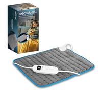 Cecotec Almohadilla Eléctrica 35x40cm HeatConfort 4000 ThermalPad. 100W, Almohada Eléctrica con Forma Rectangular, Ideal para Lumbar, Cuello, Hombros, 9 Niveles de Temperatura, Controlador LCD