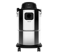 Cecotec Aspirador Cenizas Pellet Conga Popstar 12200 Ash Steel. Boquilla Aluminio, Tubo de aspiración con Revestimiento metálico, Potencia 1200 W, Depósito Acero INOX, Capacidad 20 litros