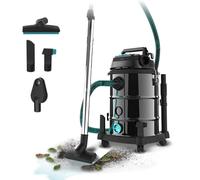 Cecotec Aspirador de Sólidos y Líquidos de Metal con Cable de 30L Conga Rockstar Wet & Dry Steel Pro Tool Neo. 1600W, Aspirador y Soplador, Incluye Enchufe para Herramientas, 3 Accesorios