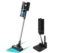 Cecotec Aspirador Escoba con Base de Autovaciado Conga Rockstar 10000 Nebula Station. 450W, Tecnología ForceSonic 30 kPa, 3 en 1, Parallel Cyclone System, Cepillo Mixto, Tubo Rígido Extensible