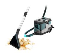 Cecotec Aspirador Limpiatapicerías de Trineo Conga CarpetClean 30000 Steam. Potencia de 2200 W, Succión de 18 kPa, Vapor y Agua Caliente, Radio de 8 Metros, Gran Depósito, Ruedas Integradas