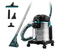 Cecotec Aspirador Sólidos, Líquidos, Tapicerías y Alfombras con Cable Conga CarpetClean 20000 MAX. 1400W, 22Kpa, Depósito Agua Limpia 4L y Sucia 20L, Filtro HEPA, Radio de Acción 7m