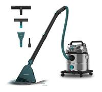 Cecotec Aspirador Sólidos, Líquidos, Tapicerías y Alfombras con Cable Conga CarpetClean 20000 Pro Ultra. 1600W, 21kPa de Potencia, Función 2 en 1, Capacidad 20L, Kit Accesorios, Radio de Acción 7m