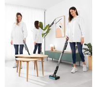 Cecotec Aspirador Vertical sin Cable Ultraligero Scoba 2100 Twice MAX. 210 W y 20 kPa, Motor Digital Brusless, Autonomía 45 mins, Cabezal Motorizado Omnidireccional con Doble Cepillo, 3 Accesorios