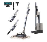 Cecotec Aspiradora Escoba sin Cable con Base de Autovaciado Scoba 2100 Station. 210W, Motor Digital Brushless, Presión de Succión 20kPa, Autonomía 40mins, 2 Modos, Cepillo Jalisco, Accesorio 2 en 1
