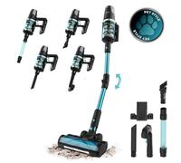 Cecotec Aspiradora Escoba sin Cable Conga Rockstar 9500 Lunar Pet Flex. 750W, Potencia de Succión 300 AW, Autonomía 90mins, Cepillo Hairless, 4 Modos: Eco, Medio, High, Auto