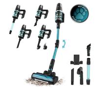 Cecotec Aspiradora Escoba sin Cable Conga Rockstar RX50 Pet Flex. 300AW, 750W, 30kPa, Motor Alto Rendimiento, Cepillo Hairless XL, Autonomía 90mins en Modo Eco, Tubo Flex, Luz LED y Cabezal Mascotas