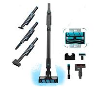Cecotec Aspiradora Escoba sin Cable Ligera Scoba 2100 Twice MAX Essential. 210W y 20 kPa, Motor Digital Brusless, Autonomía 45mins, Cabezal Motorizado Omnidireccional con Doble Cepillo, 3 Accesorios