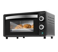 Cecotec Horno de sobremesa Bake&Toast 1090 Black, 10 L, 1000 W, Temporizador 60min, Temperatura regulable hasta 230ºC, bandeja para hornear, parrilla y una asa con pinzas