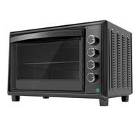 Cecotec Horno Convección de Sobremesa de 60 Litros Bake&Toast 6090 Black Gyro. 2200 W, Luz Interior, 12 Funciones, Temperatura hasta 230º, Puerta de doble Cristal, Incluye Rustidor Giratorio