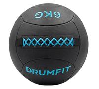 Cecotec Balón Medidicinal - Wall Ball - Drumfit WALLPRO-KV 6kg. Relleno de Arena y Kevlar, Agarre Mejorado, Resistente al Agua y Sudor, Costuras Reforzadas, Ideal para Fuerza y Cross Training
