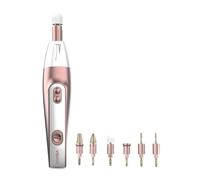 Cecotec Set de Manicura y Pedicura Eléctrico Bamba PinkyCare 700 Perfect Nails. Siete Cabezales intercambiables, Cinco Velocidades y Dos Sentidos de giro, Diseño Ergonómico, Incluye Estuche