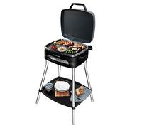 Cecotec Barbacoa eléctrica PerfectCountry BBQ 2000 W, placa de aluminio fundido, tapa abatible