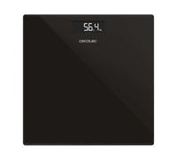 Cecotec Báscula de Baño Digital 30x30cm Surface Precision. Diseño Compacto, Mediciones Precisas, Capacidad Máxima 180kg, Encendido y Apagado Automático, Base Antideslizante, Funciona con Pilas