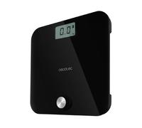 Cecotec Báscula de baño Surface Precision EcoPower 10000 Healthy Black. Con Pulsador, Superficie de vidrio templado de alta seguridad, Sensores de precisión