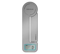 Cecotec Báscula de Cocina Cook Control 10100 EcoPower Compact. Plegable, Sin Pilas,Precisión Desde 1 gr, Pantalla LCD, Función Tara, Función sólidos y líquidos