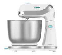 Cecotec Batidora Amasadora Cecomixer Easy White. 250 W, Movimiento Planetario, 5 Funciones, 6 Velocidades, Bol de Acero inoxidable, Capacidad 3 L, Accesorios para Batir y Amasar