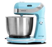 Cecotec Batidora Amasadora Cecomixer Easy. 250 W, Movimiento Orbital, Capacidad 3 L, Bol de Acero, 5 Funciones: Amasar, Batir, Mezclar, Montar, Emulsionar, 6 Velocidades, Azul
