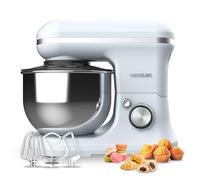 Cecotec Batidora Amasadora Cecomixer Merengue 5L 1200 Azul, 1200 W en 6 Niveles, 5 Funciones, Movimiento Planetario, Diseño Elegante, Bol de Acero de 5 L y Accesorios para Batir y Amasar