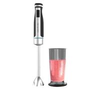 Cecotec Batidora de Mano PowerGear 1500 XL. 1500 W, 21 Velocidades + Turbo, Acero Inox/Silicona, Brazo XL, Cuchilla de 4 hojas, Recubrimiento de Titanio, Engranaje de Metal, Incluye Vaso con Tapa