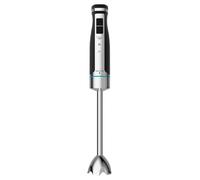 Cecotec Batidora de Mano PowerGear 1500 XL Pro. 1500 W, 21 Velocidades + Turbo, Acero/Silicona, Pie XL, Cuchilla de 4 hojas, Recubrimiento Titanio, Engranaje de Metal, Incluye Accesorios