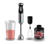 Cecotec Batidora de Mano XL Power Pulsar 2300MAX Cream&Crush Pro. 2300W, CrossBlades, 4 Cuchillas Titanio Negro, Antisalpicaduras, Turbo, Velocidad Ajustable, Ergonómico, Accesorios, Soft Touch