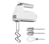 Cecotec Batidora de Varilla Powertwist 500 Pro. 500W, 5 Velocidades, Función Turbo, Incluy. Varillas Inox, Garfios Amasadores, Pulsador QuickOut, BPA-Free, Vertical Stand, Mezclas Perfectas