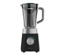 Cecotec Batidora de Vaso 20000RPM Power Black Titanium 1300MAX B Pro | 1300W, Cuchilla 4 Hojas de Titanio, Jarra Plástico AS 1,5L, 2 Velocidades, Pulse, Pica Hielo, Diseño Negro